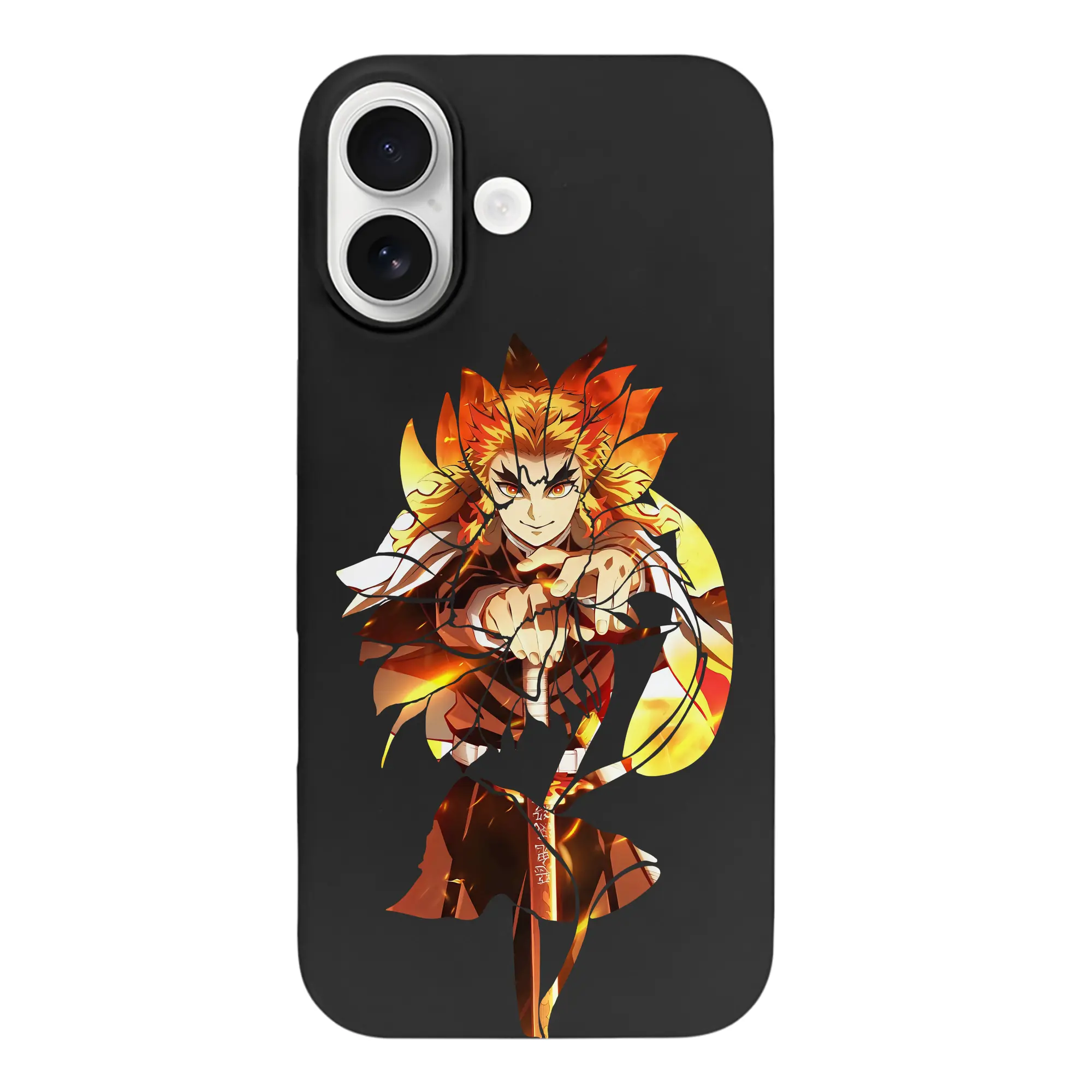 鬼滅の刃 グッズ,煉獄 杏寿郎 - iPhone 17 シリーズ シリコンケース 薄型 耐衝撃 指紋防止 ソフトタッチカバー 精密フィット 傷防止 保護ケース iPhone 17/17 Air/17 Pro/17 Pro Max 対応